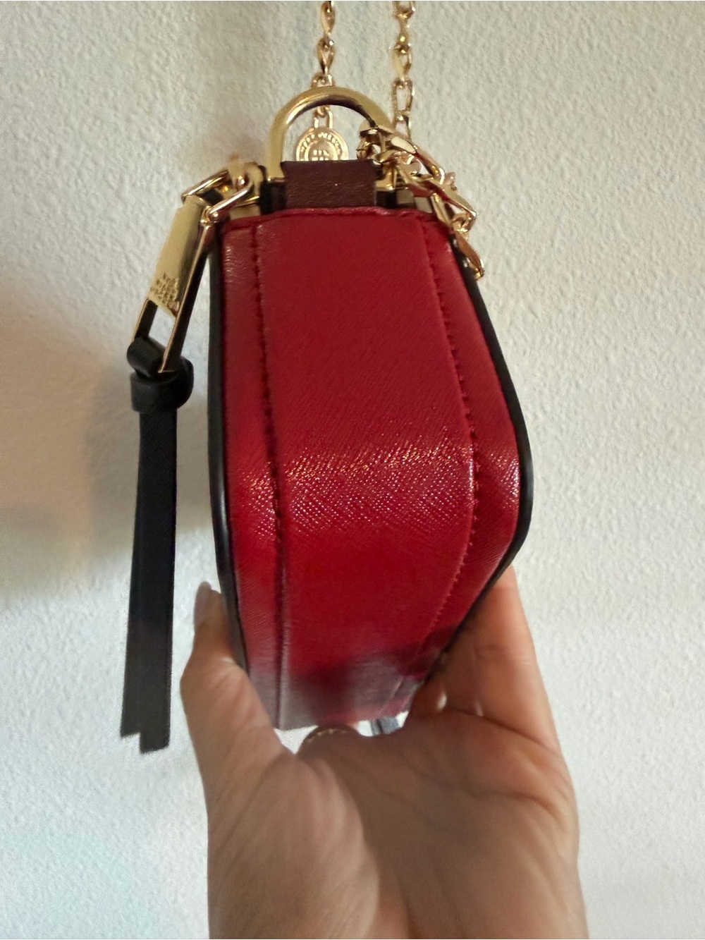 Marc Jacobs Black Snapshot Double Zip Crossbody with Gold Chain - Picture 4 of 8